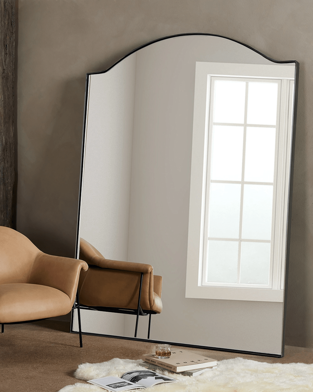 Jacques Small Mirror, Gunmetal – High Fashion Home