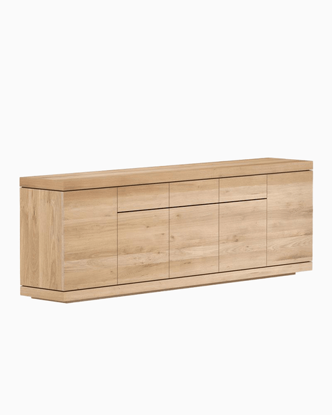 Natural Oak / Five Door/Three Drawers