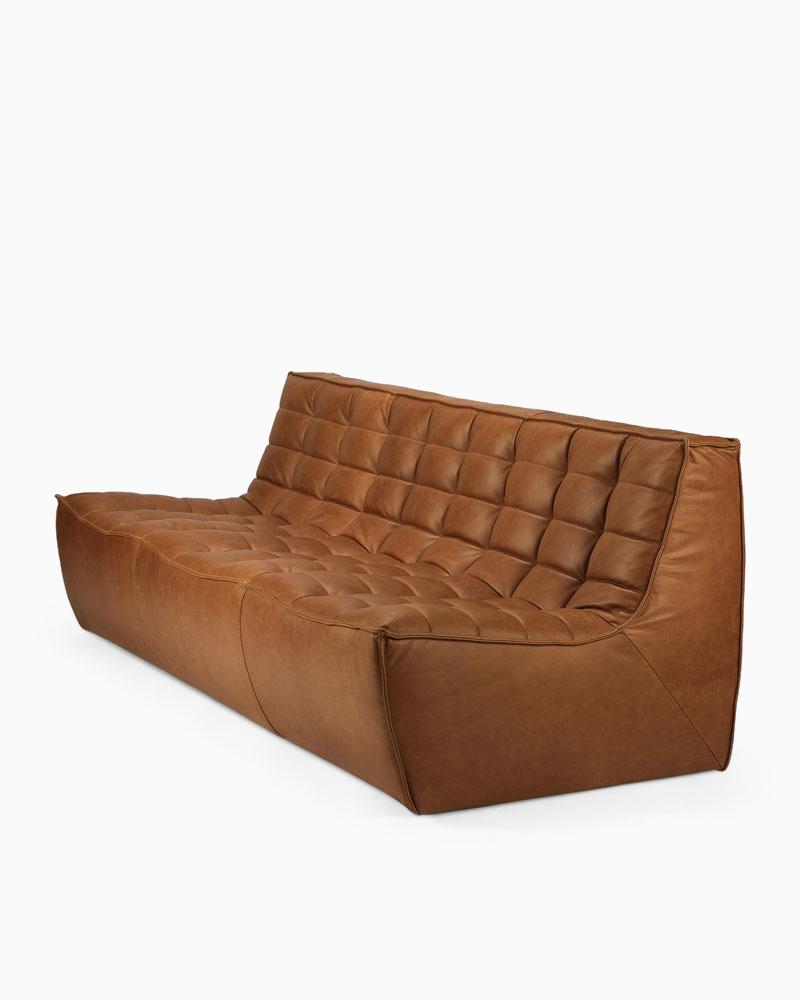 Saddle Leather / Three Seater