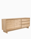 Natural Oak / Two Doors/Three Drawers (81")